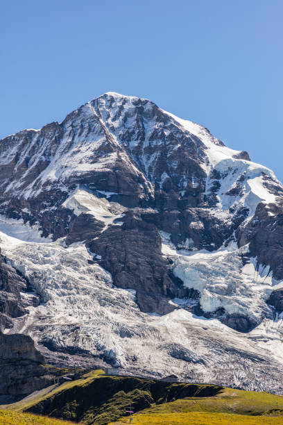 모엔치 (moench) - jungfrau region berne canton valais canton eiger 뉴스 사진 이미지