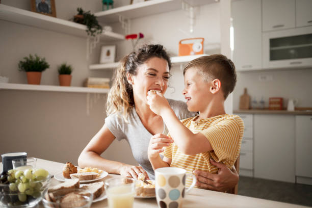 istock Family Having Breakfast Together at Home 1355345295