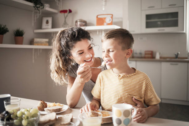 istock Family Having Breakfast Together at Home 1355345492