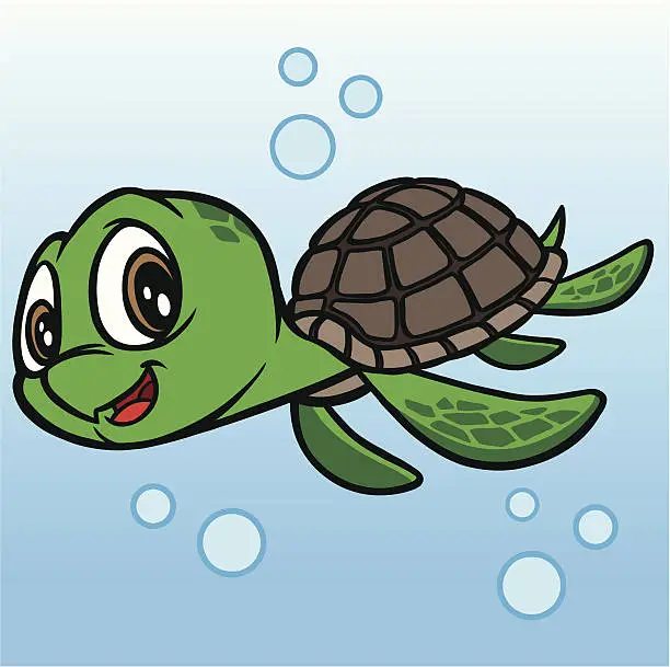 Vector illustration of Sea Turtle