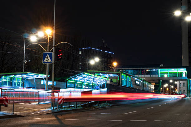 istock Speed. Traffic. Traces from car lights 1355354253