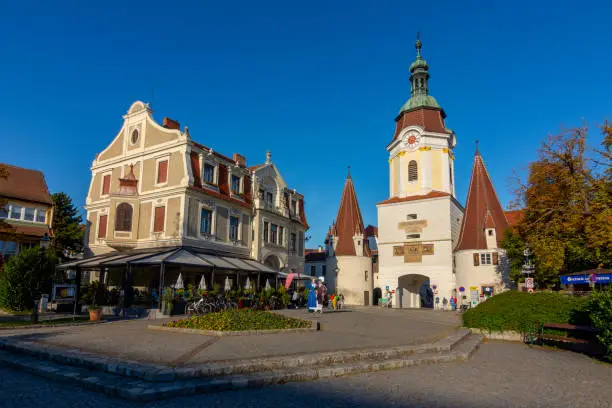 Central square in Krems, Wachau valley, Austria
