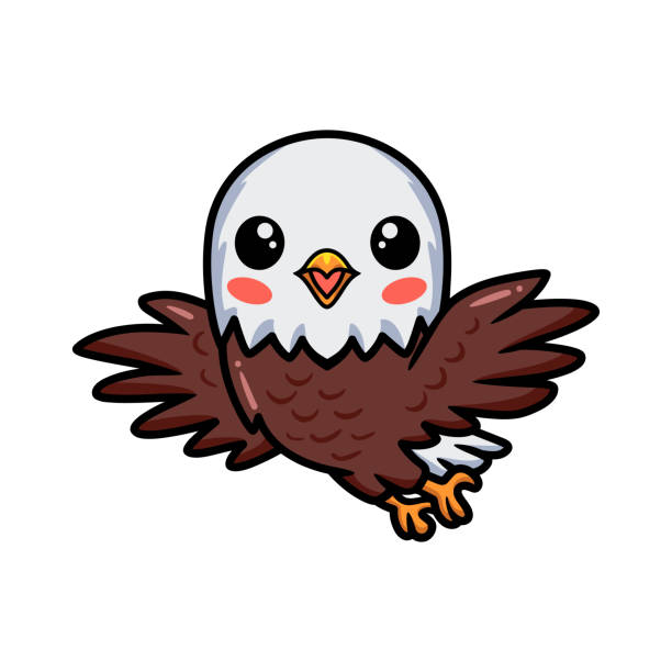 ilustraciones, imágenes clip art, dibujos animados e iconos de stock de linda pequeña águila de dibujos animados volando - the phoenix of wits