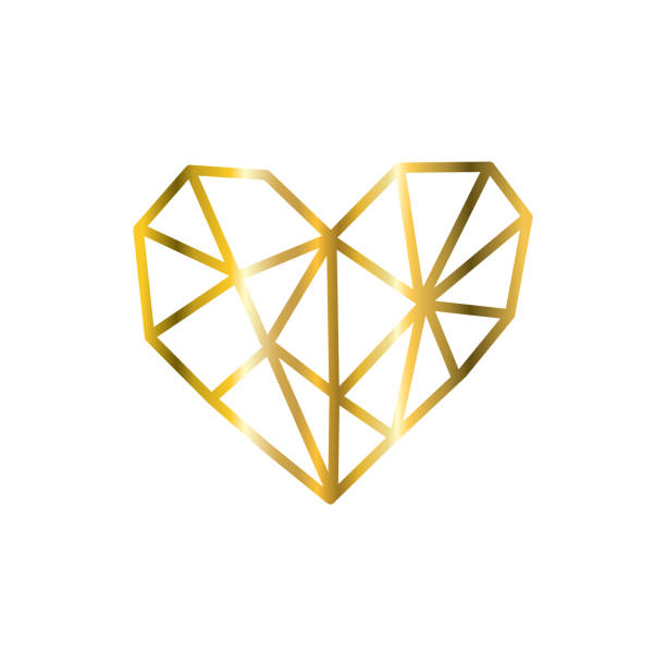 istock Golden glitter isolated hearts. White background Valentine's Day. 1355394161