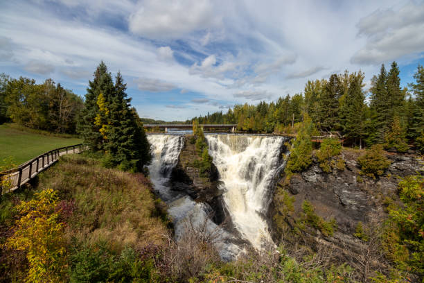 istock water flowing over Kakabeka Falls 1355399848