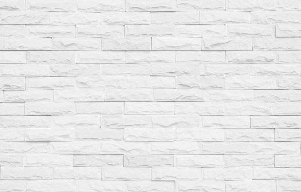 istock White grunge brick wall texture background for stone tile block painted in grey light color wallpaper modern interior and exterior and room backdrop design 1355412882