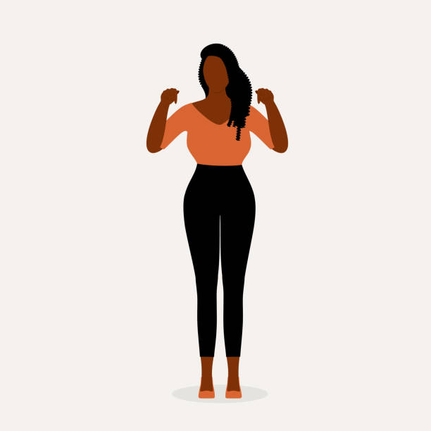 20+ Black Woman Pointing Down Illustrations, Royalty-Free Vector ...