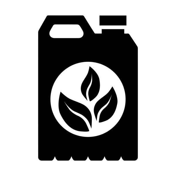 The fertilizer icon in the canister. Liquid container to improve growth and increase yield, used in horticulture and agriculture. The fertilizer icon in the canister. Liquid container to improve growth and increase yield, used in horticulture and agriculture. Vector illustration isolated on white background in simple style. soil sample stock illustrations