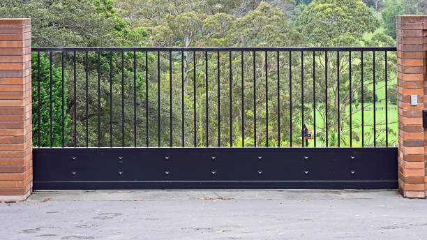 istock Metal entrance gate 1355423610