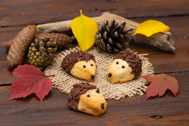 istock funny baked hedgehogs for autumn time 1355424601