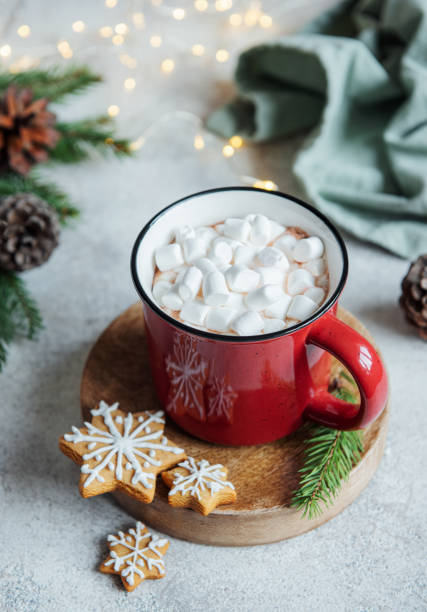 istock Christmas hot cocoa  in the red cup 1355426320