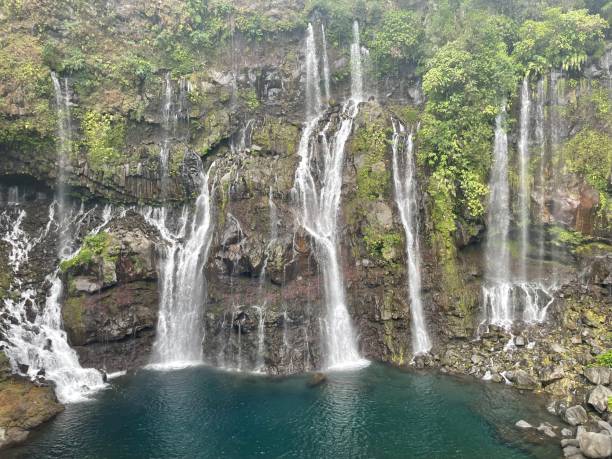 istock Langevin Waterfall on Reunion Island 1355427288