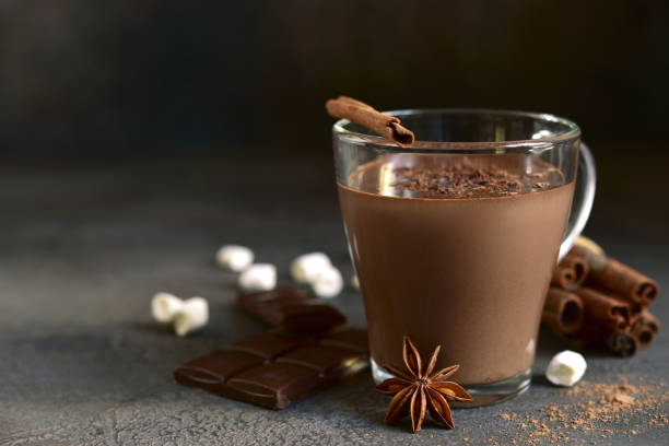 istock Delicious spicy hot chocolate with marshmallow 1355430862