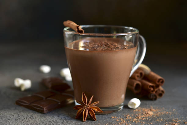 istock Delicious spicy hot chocolate with marshmallow 1355430890