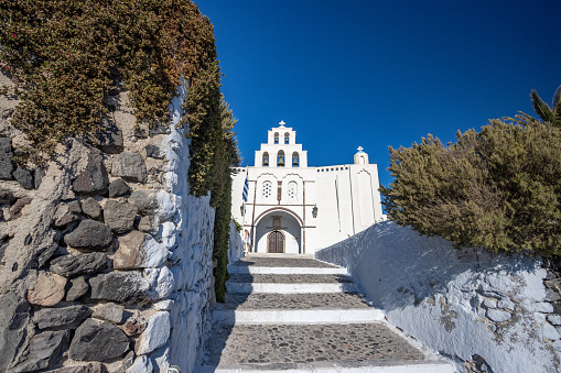 Church of the Presentation of the Virgin Mary (Eisodion tis Theotoku) in Pyrgos Kallistis on Santorini, Greece