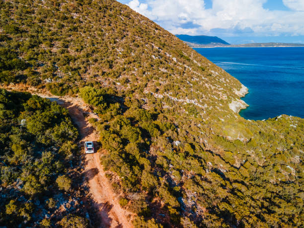 istock suv car at trail road sea vacation 1355434455