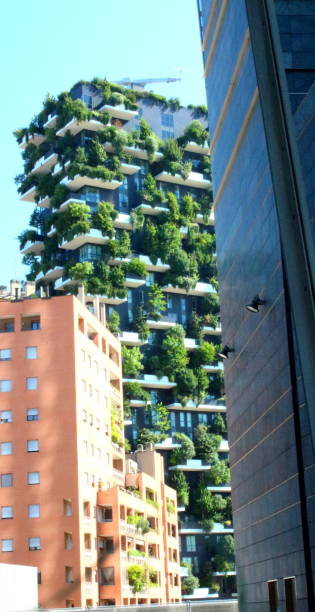 istock Vertical forest financial district at Porta Garibaldi in Milan 1355434558