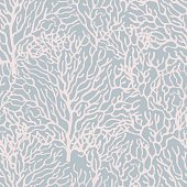 istock Coral marine seamless pattern. Gentle colors. Vector illustration 1355434909
