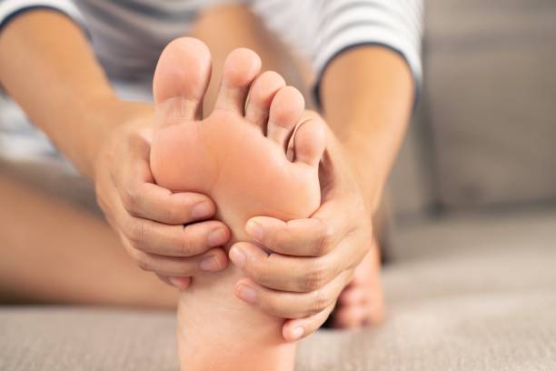 istock Foot abnormalities such as flat feet, high paws, bent heel bones hamstring strain may cause foot pain 1355435739