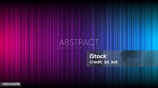 istock Futuristic neon background with vertical stripes 1355440298