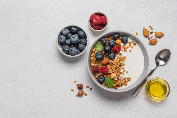 istock Bowl of yogurt with granola 1355447004