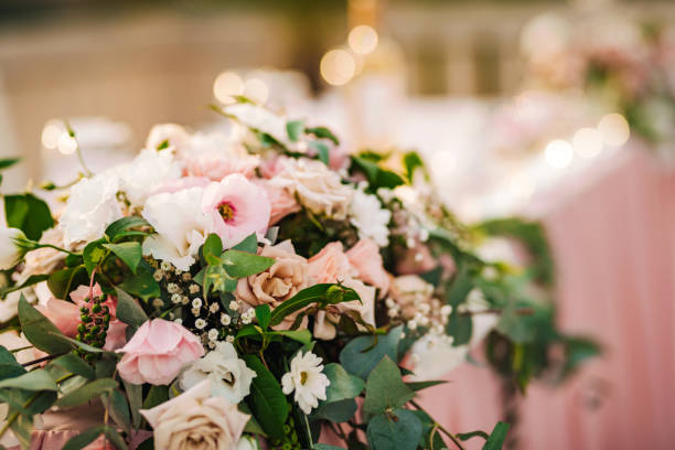 Fresh floral wedding decoration.