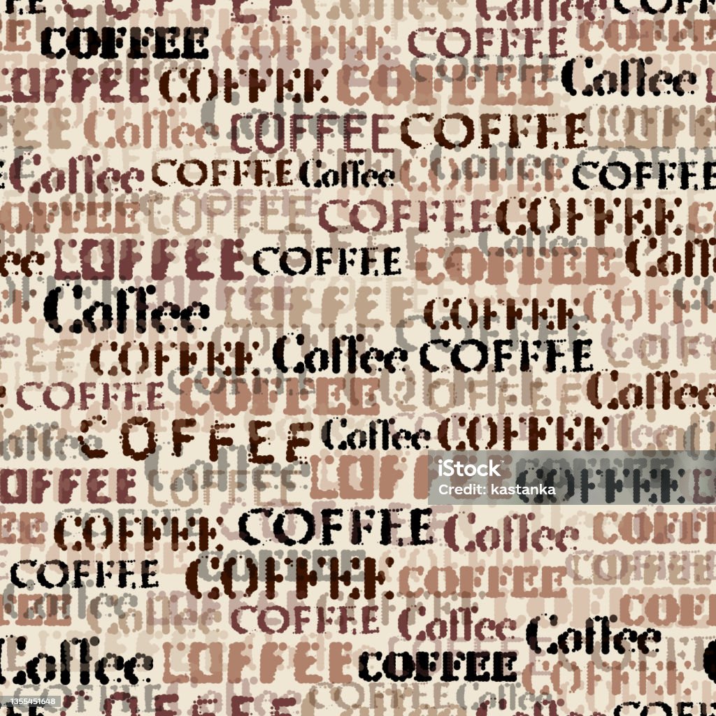 Abstract Coffee Drops Pattern Coffee Abstract Coffee Pattern Seamless Image Vector Image Stock ...