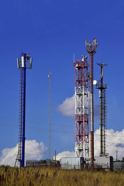 istock Cellular and telecommunication towers 1355454221