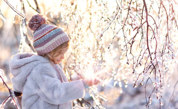 istock A girl in a glowing crystal forest 1355456895