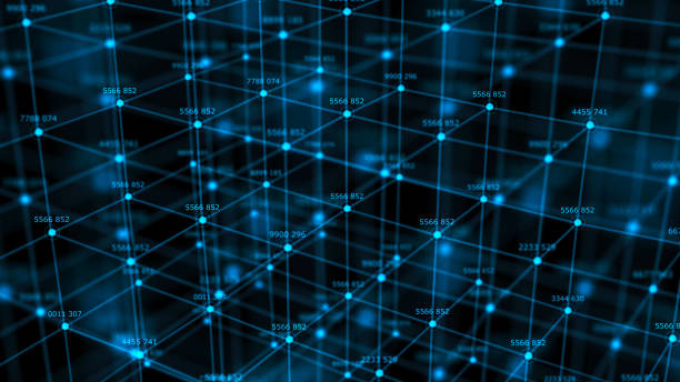 istock Technological block on the background. Connect lines and dots and numbers. Futuristic infographic. Network connection. Big data. 1355464314