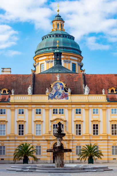 istock Melk abbey in Wachau valley, Austria 1355465887