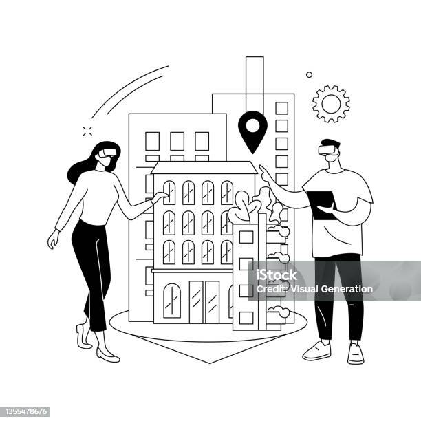 Interactive Design Visualization Abstract Concept Vector Illustration ...