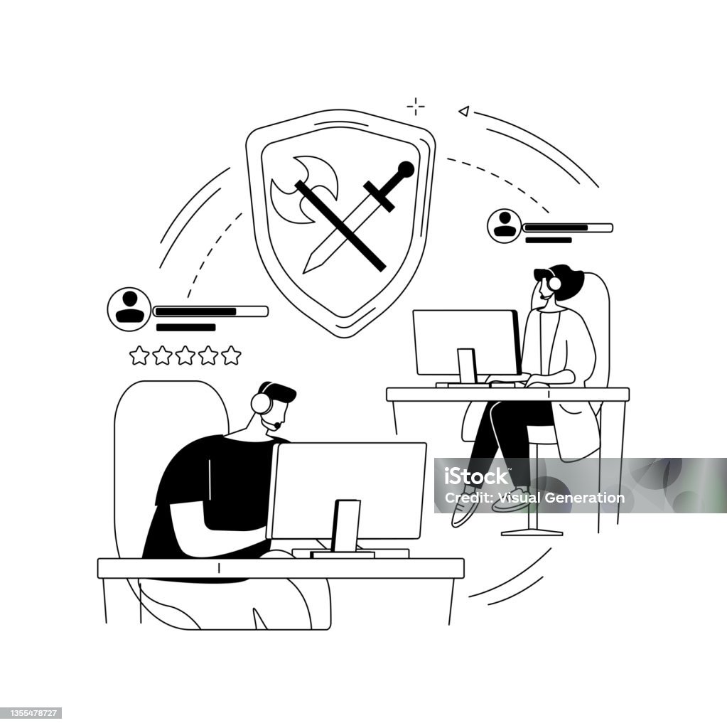 Mmorpg Vector Mmorpg Abstract Concept Vector Illustration Stock Illustration ...