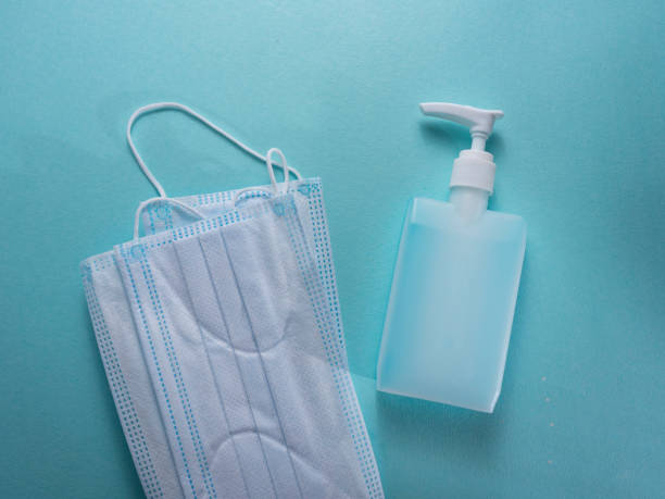 istock Hand disinfection. Hygienic cleaning liquid 1355479625