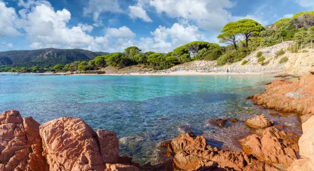 Photo of Landscape with Palombaggia beach, Corsica