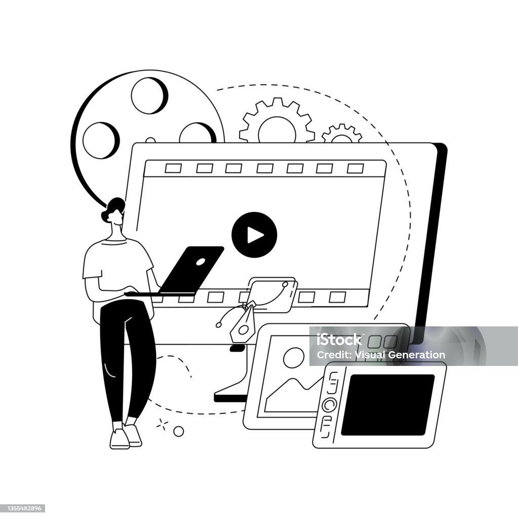 Vector Art Motion Graphics Motion Graphic Design Abstract Concept Vector Illustration Stock ...