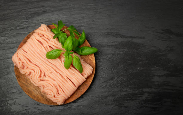 istock Mince Meat, Ground Chicken, Uncooked Mincemeat 1355486188