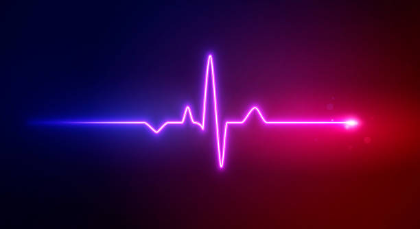 ilustrações de stock, clip art, desenhos animados e ícones de vector illustration ecg heartbeat display. medical background - heartbeat