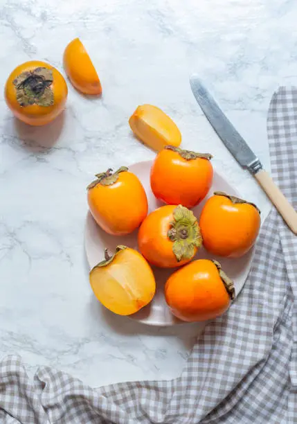 Fresh bright orange  Persimmon
