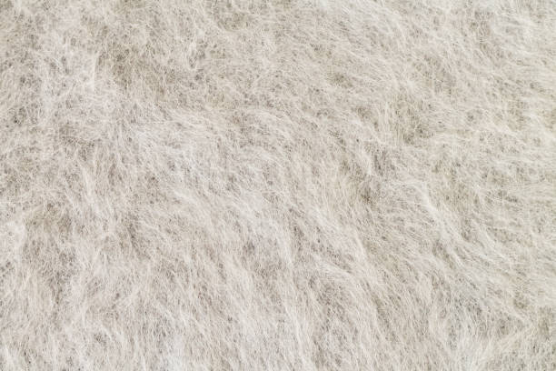 Gray alpaca fabric, mohair wool or angora texture