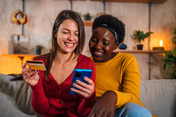 istock Online shopping from home 1355508529
