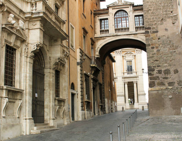istock Ancient Street in Rome Italy 1355510197