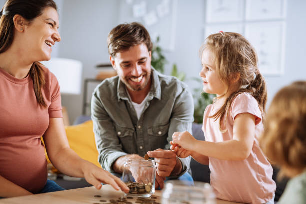istock Family at home having fun 1355514265