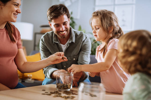 istock Family at home having fun 1355514311