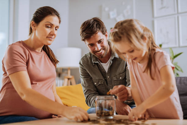 istock Family at home having fun 1355514872