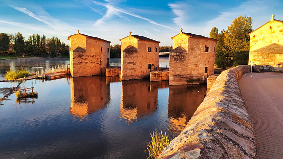 Aceñas de Olivares, water mills, Zamora city, Spain
