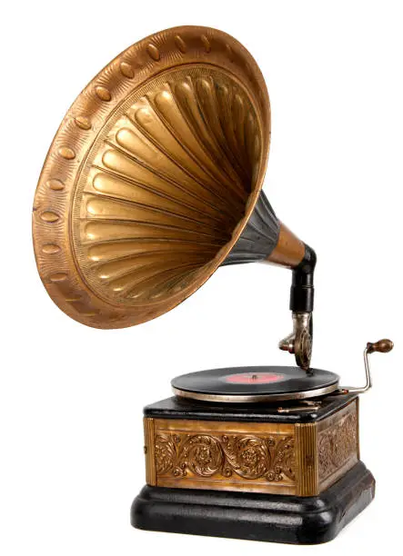Photo of Vintage gramophone record player
s