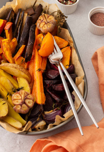 istock Fresh stewed vegetables baked in the oven 1355524491