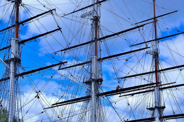 navio alto - the cutty sark - fotografias e filmes do acervo