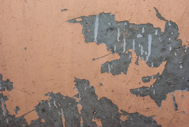 istock Fragment of old shabby wall with cracks. Copyspace. 1355538207